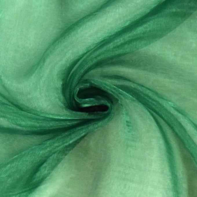 Tissu Organza, Vert Foncé | Tissus Hemmers