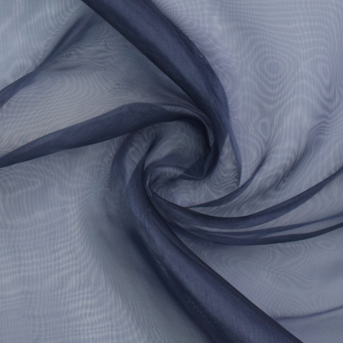 Tissu organza Fibre Mood, bleu marine