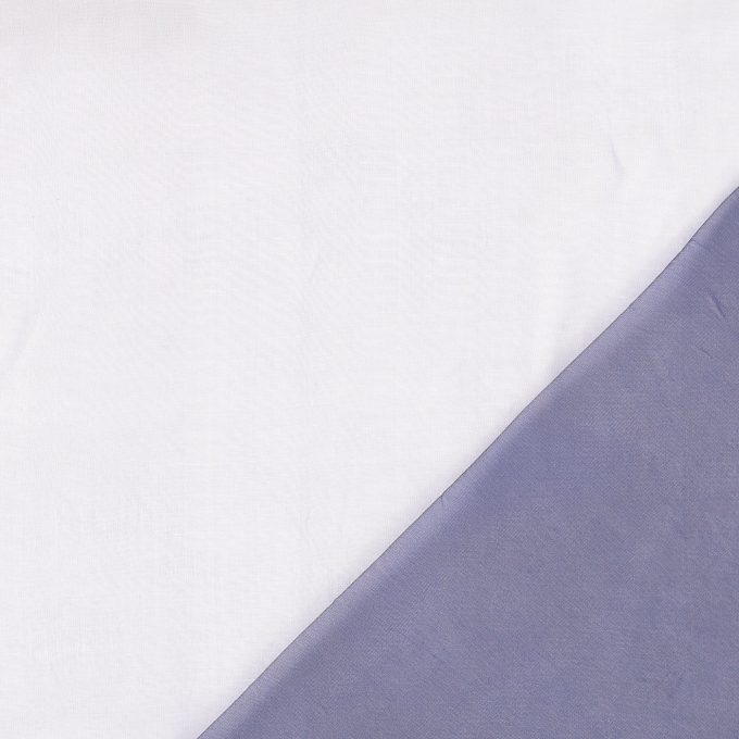 Tissu organza deux tons, marine-noir