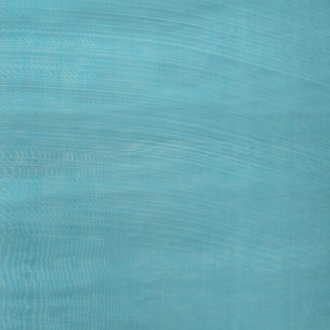 Tissu organza deux tons, bleu pétrole