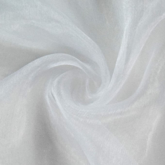 100 Yards of White Organza Fabric