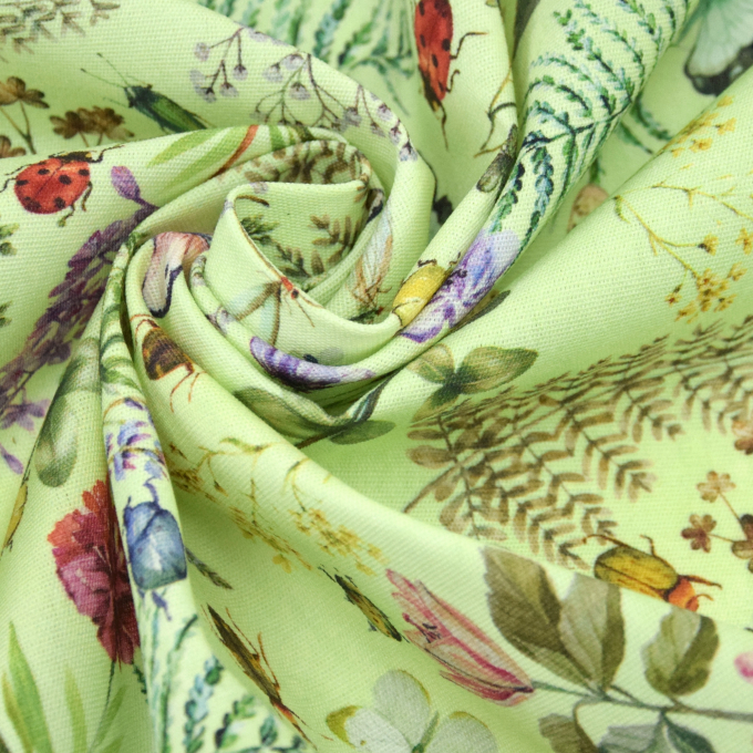 Tissu déperlant extérieur Dralon Fleurs sauvages et papillons Wildflower Meadow