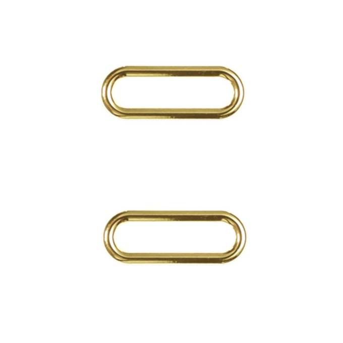 Ovale ring 25 mm, gouldkleurig