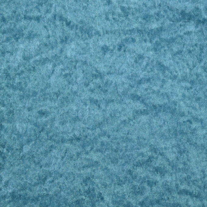 Tissu panne de velours, bleu pétrole