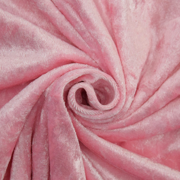 Tissu panne de velours, rose foncé