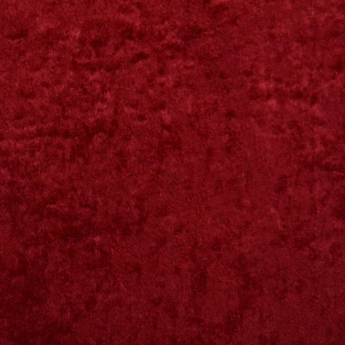 Tissu panne de velours, rouge foncé