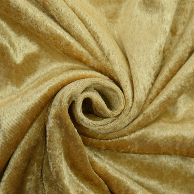 Velours de panne goudkleurig