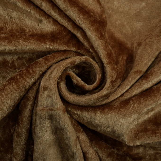 Tissu panne de velours, beige clair