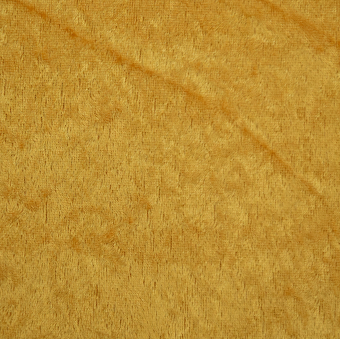 Tissu panne de velours, jaune soleil