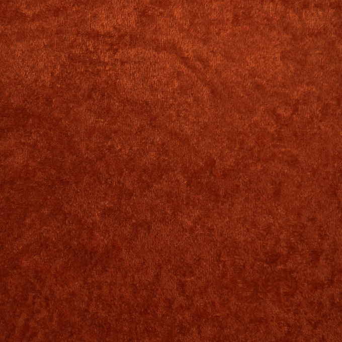 Tissu panne de velours, terracotta