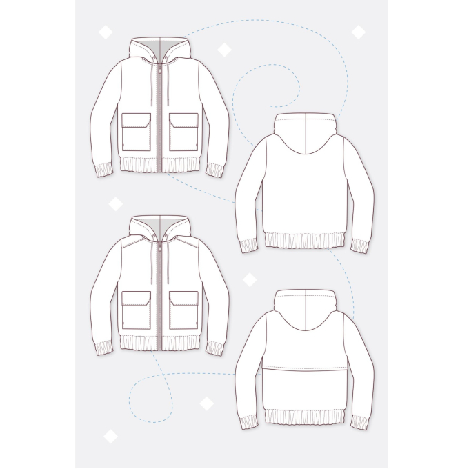 Papieren patroon pattydoo Anorak Skylar, Duits