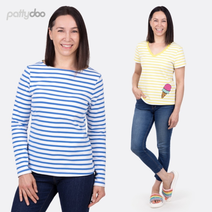 Papieren patroon pattydoo dames basic shirt Alina, Duits