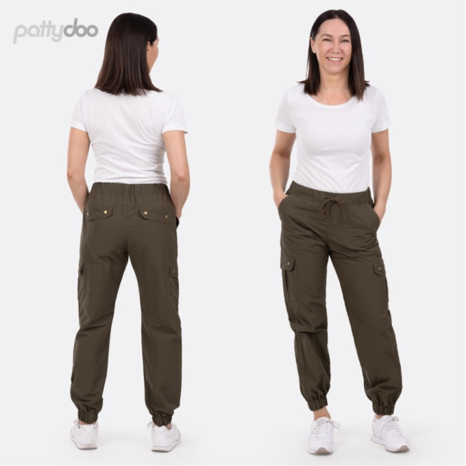 Papieren patroon pattydoo Sydney Cargohose Dames, Duits