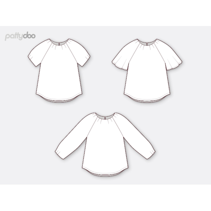 Paper pattern pattydoo ladies blouse Willow, German