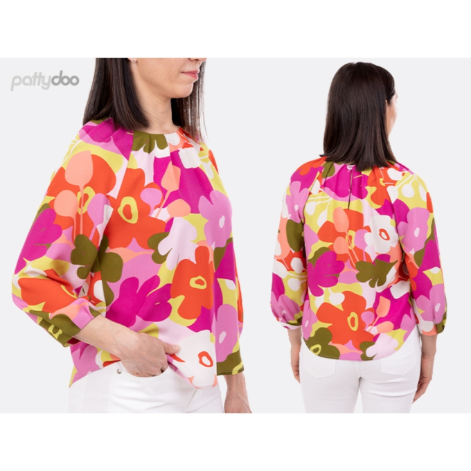 Paper pattern pattydoo ladies blouse Willow, German
