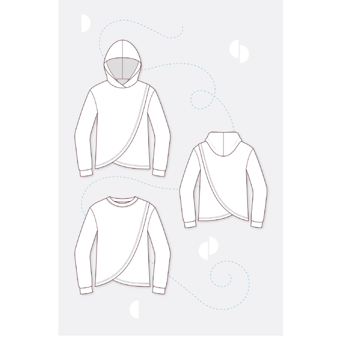 Papieren patroon pattydoo Cleo Sweatshirt , Duits