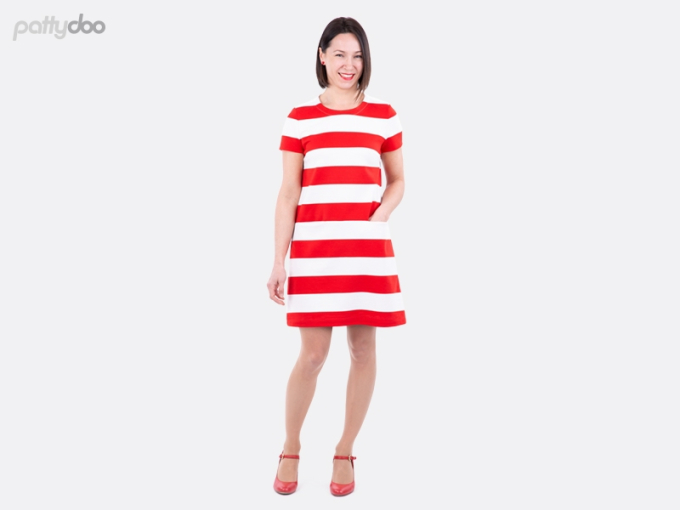 Papieren patroon pattydoo Womens dress Stacey, Duits