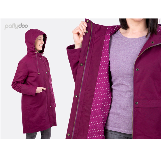 Papieren patroon pattydoo Lola Parka & Regenjas , Duits