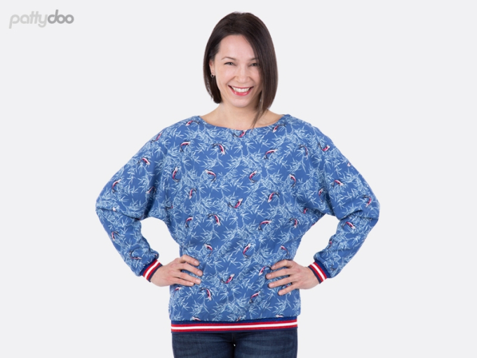 pattydoo Batwing-Shirt Josie Patron en papier, en allemand