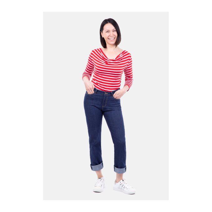 pattydoo Regular Waist Damenjeans 1 und 2 Papierschnittmuster
