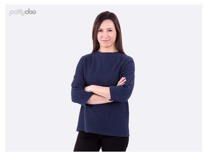 pattydoo Stella turtleneck shirt patron en papier en allemand