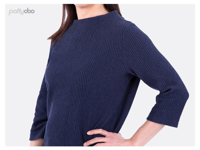 pattydoo Stella turtleneck shirt patron en papier en allemand