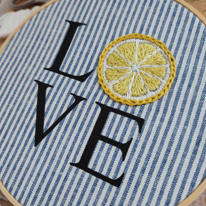 Fichier dessin flocage & modèle broderie Amour de citron Beemybear