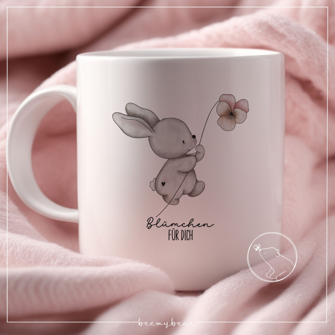 Plotterdatei beemybear Blümchen für dich, german