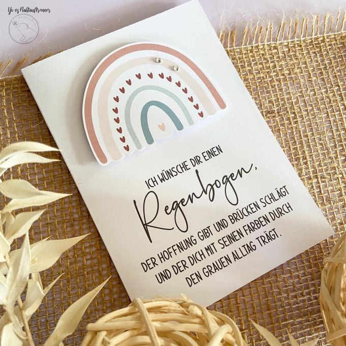 Plotterbestand beemybear Boho Regenbogen, Duits