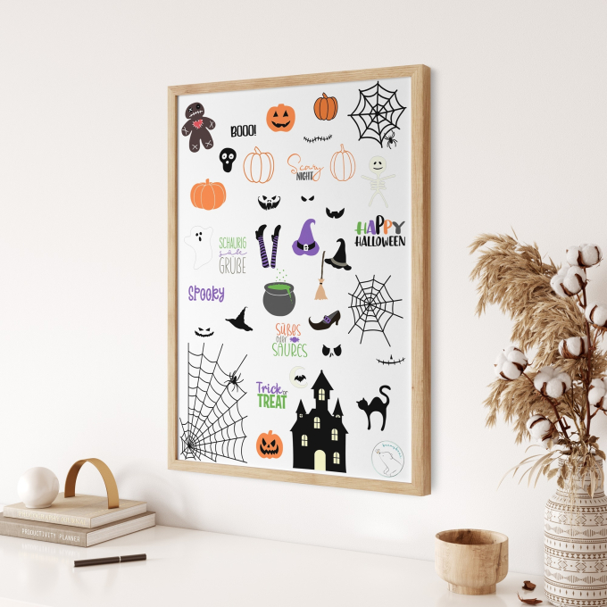 Plotterdatei beemybear Happy Halloween, duits