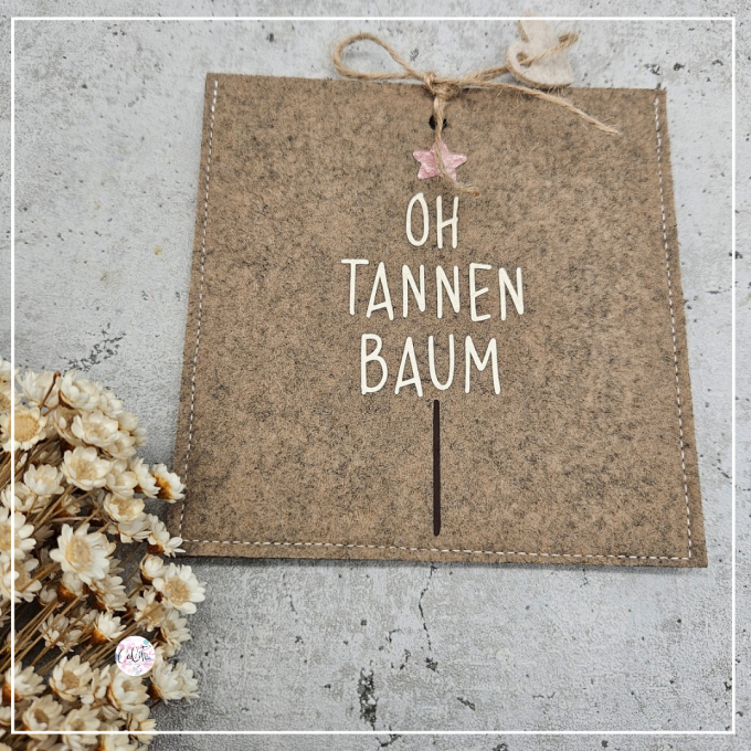 Plotterdatei beemybear Oh Tannenbaum, german