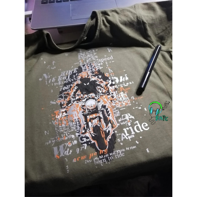 Fichier dessin flocage Rêve de biker Daddy2Design
