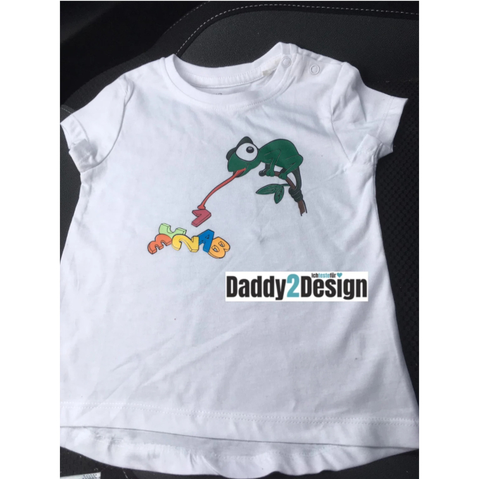 Fichier dessin flocage Lettres caméléon Daddy2Design