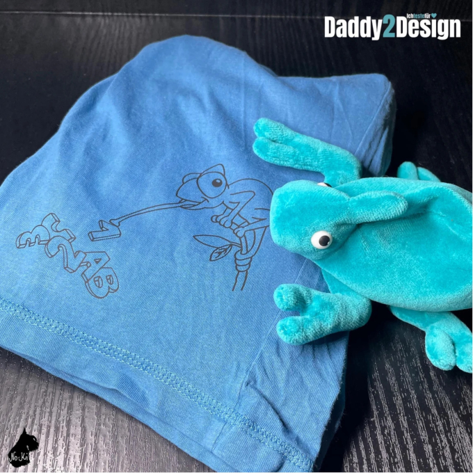 Fichier dessin flocage Lettres caméléon Daddy2Design