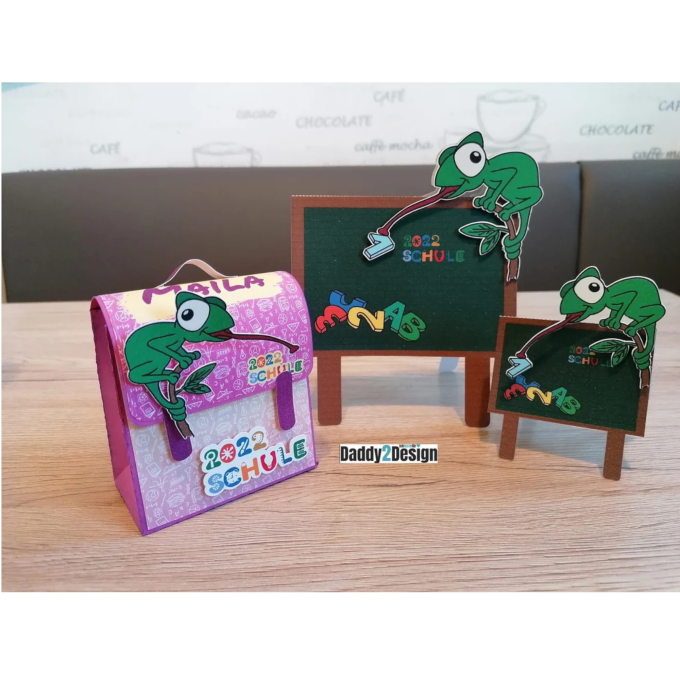 Fichier dessin flocage Lettres caméléon Daddy2Design