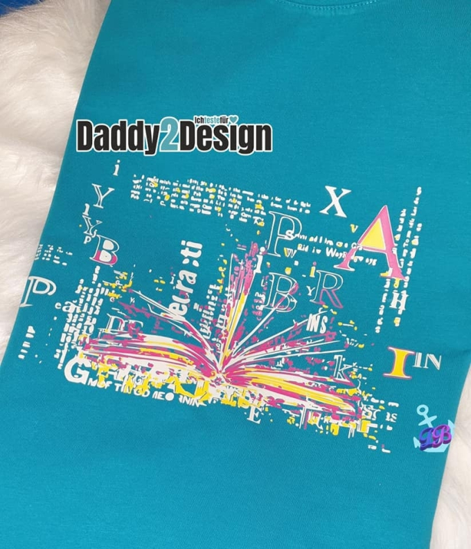 Plotterdatei Daddy2Design Büchertraum, german