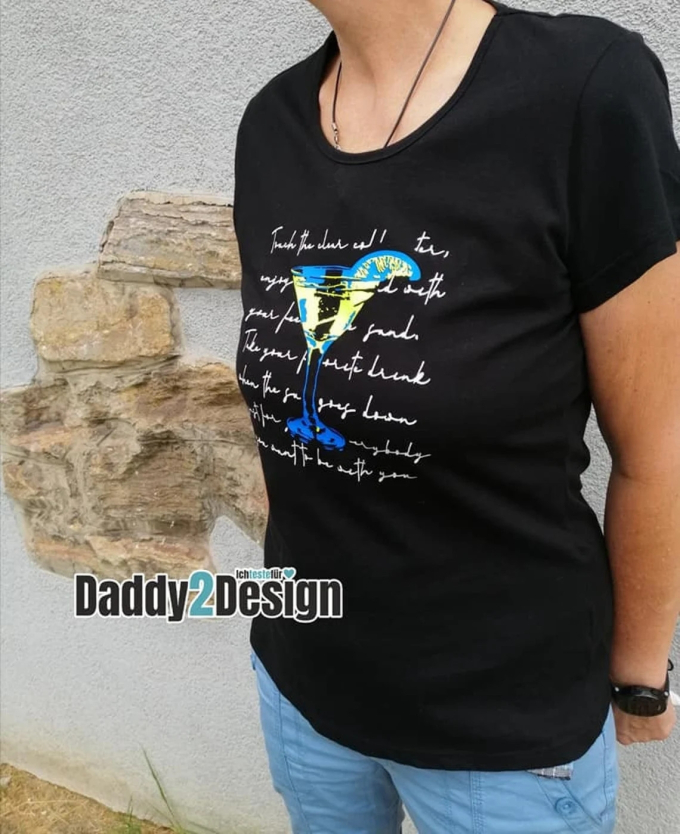 Fichier dessin flocage Cocktail et poème Daddy2Design