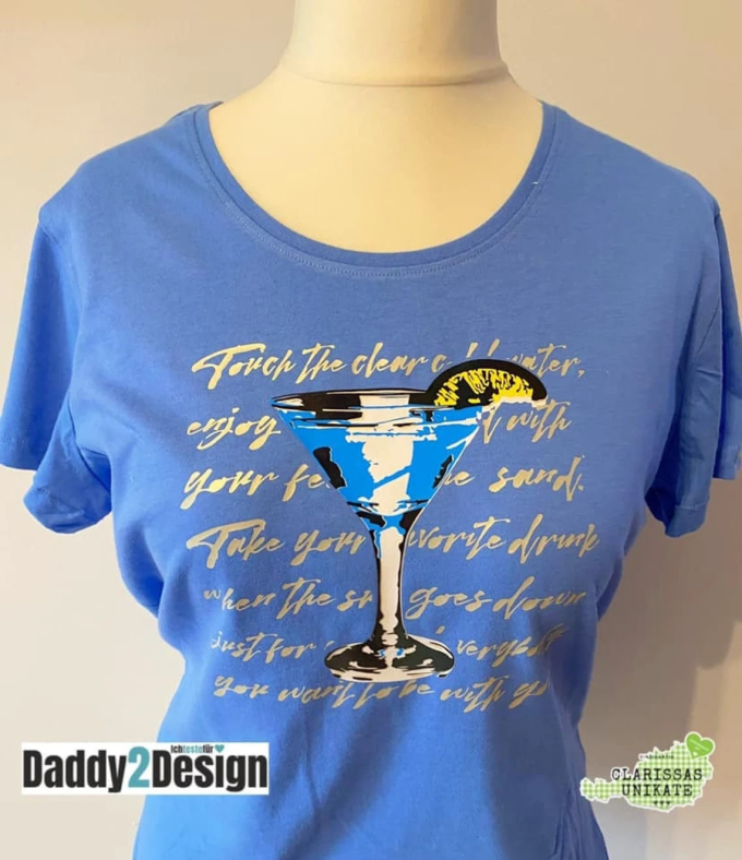 Fichier dessin flocage Cocktail et poème Daddy2Design