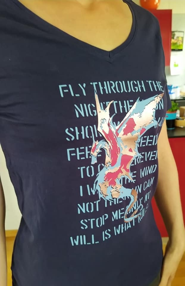 Plotterdatei Daddy2Design Dragon Poem - Drachen Gedicht, duits