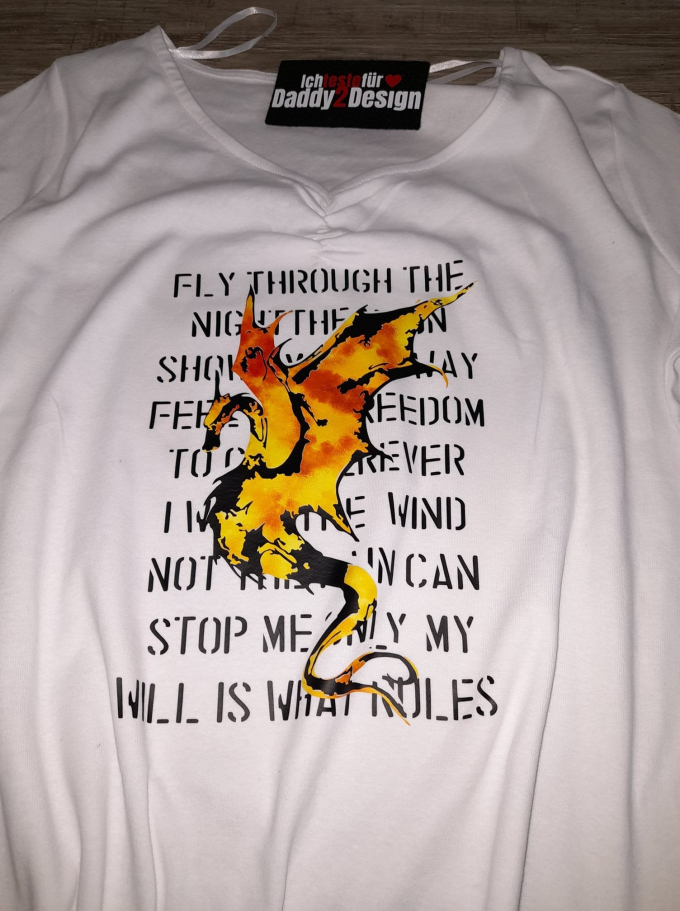 Plotterdatei Daddy2Design Dragon Poem - Drachen Gedicht, duits