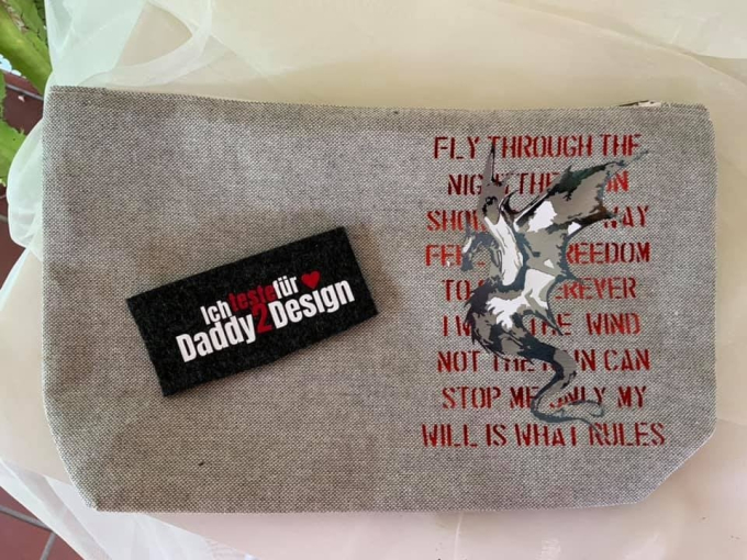 Plotterdatei Daddy2Design Dragon Poem - Drachen Gedicht, duits