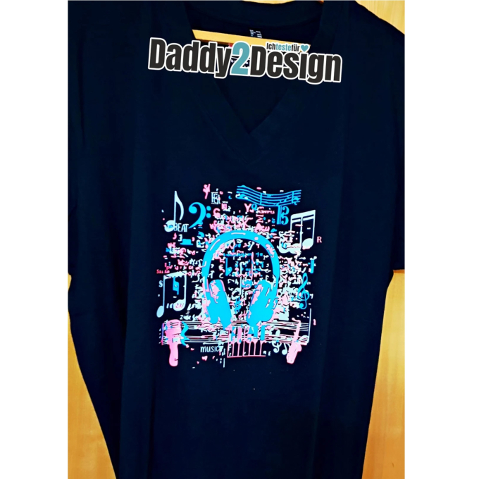 Fichier dessin flocage Rêve de musique Daddy2Design