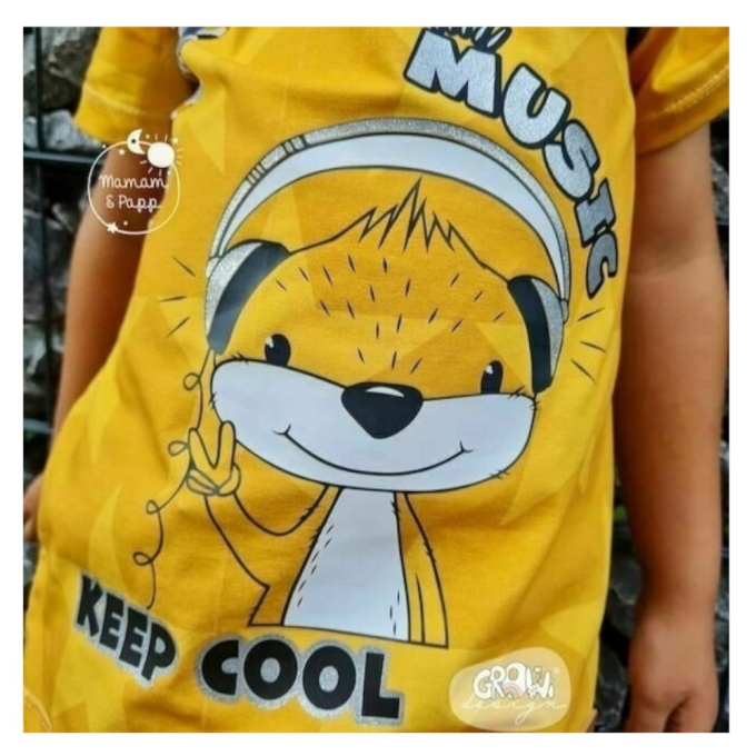Fichier dessin flocage Loutre cool Otti GroWiDesign