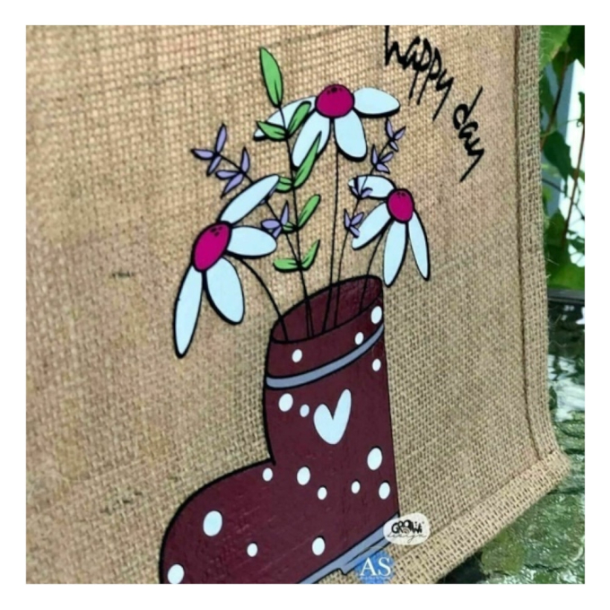Fichier dessin flocage Bottes à fleurs GroWiDesign