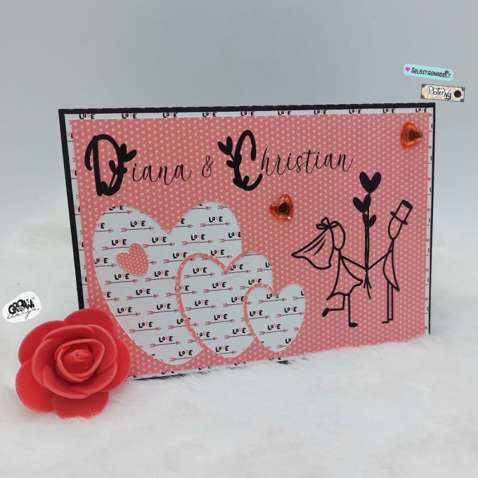 Fichier dessin flocage Mariage couple GroWiDesign