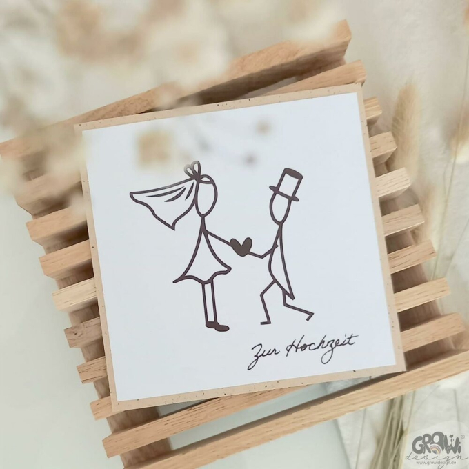 Fichier dessin flocage Mariage couple GroWiDesign