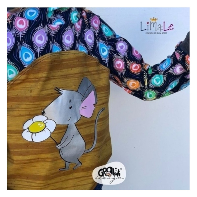 Fichier dessin flocage Souris Toni GroWiDesign