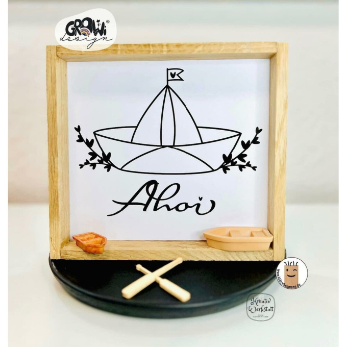 Plotterbestand GroWiDesign Papierschiff Ahoi, Duits