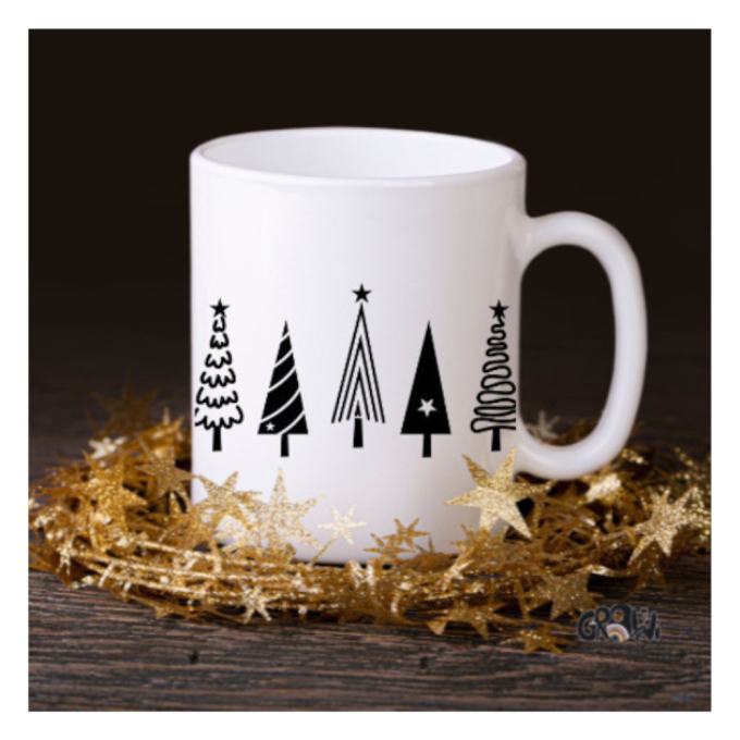 Plotterbestand GroWiDesign Weihnachtsbäume, Duits