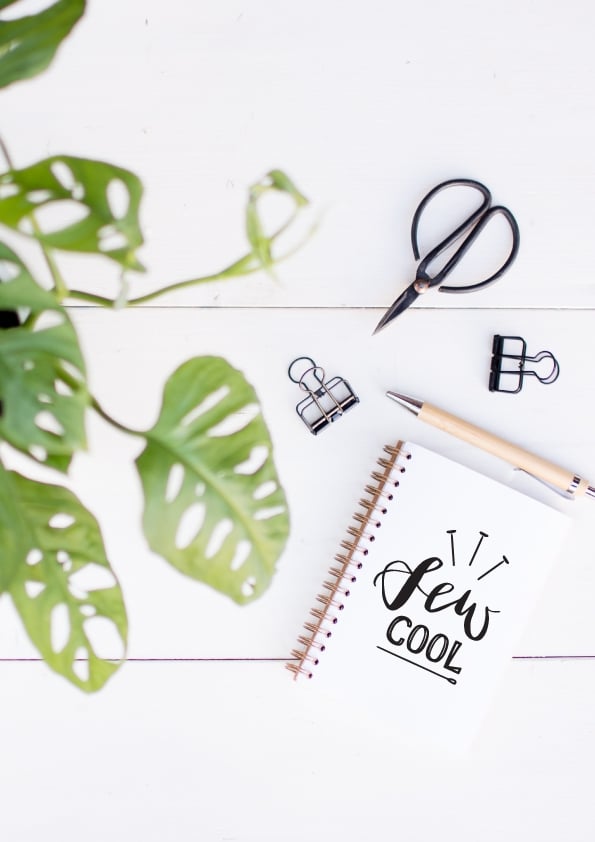 Plotterdatei I'm sew happy! Lettering Statements für Nähfans